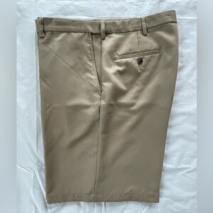 Haggar Men's Flat Front Tan Shorts